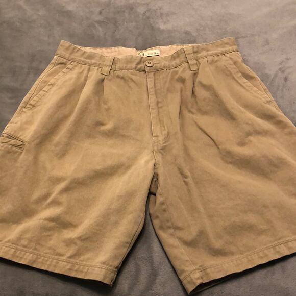 Outdoor Outfitters Pleated Front Shorts Mens Size 33 Twill Vintage Y2K - Picture 3 of 8